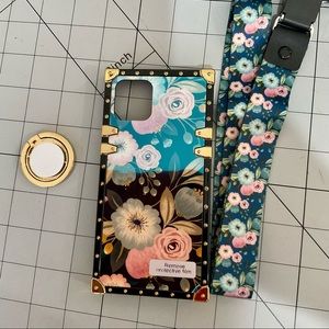 Green floral iPhone 11 Pro case